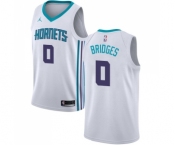 Women's Nike Jordan Charlotte Hornets #0 Miles Bridges Swingman White NBA Jersey - Association Edition