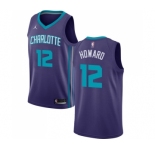 Women's Nike Jordan Charlotte Hornets #12 Dwight Howard Swingman Purple NBA Jersey Statement Edition