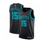 Women's Nike Jordan Charlotte Hornets #15 Kemba Walker Swingman Black NBA Jersey - 2018-19 City Edition