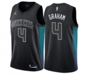 Women's Nike Jordan Charlotte Hornets #4 Devonte Graham Swingman Black NBA Jersey - City Edition