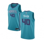 Women's Nike Jordan Charlotte Hornets #40 Cody Zeller Swingman Teal NBA Jersey - Icon Edition