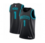Youth Nike Jordan Charlotte Hornets #1 Malik Monk Swingman Black NBA Jersey - 2018-19 City Edition