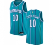 Youth Nike Jordan Charlotte Hornets #10 Michael Carter-Williams Swingman Aqua Hardwood Classics NBA Jersey