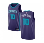 Youth Nike Jordan Charlotte Hornets #10 Michael Carter-Williams Swingman Purple NBA Jersey Statement Edition