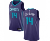 Youth Nike Jordan Charlotte Hornets #14 Michael Kidd-Gilchrist Swingman Purple NBA Jersey Statement Edition