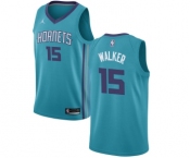 Youth Nike Jordan Charlotte Hornets #15 Kemba Walker Swingman Teal NBA Jersey - Icon Edition