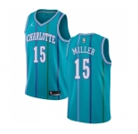 Youth Nike Jordan Charlotte Hornets #15 Percy Miller Swingman Aqua Hardwood Classics NBA Jersey