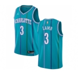 Youth Nike Jordan Charlotte Hornets #3 Jeremy Lamb Swingman Aqua Hardwood Classics NBA Jersey