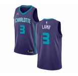 Youth Nike Jordan Charlotte Hornets #3 Jeremy Lamb Swingman Purple NBA Jersey Statement Edition