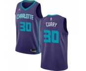 Youth Nike Jordan Charlotte Hornets #30 Dell Curry Swingman Purple NBA Jersey Statement Edition