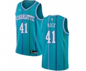 Youth Nike Jordan Charlotte Hornets #41 Glen Rice Swingman Aqua Hardwood Classics NBA Jersey