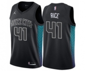 Youth Nike Jordan Charlotte Hornets #41 Glen Rice Swingman Black NBA Jersey - City Edition