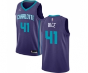Youth Nike Jordan Charlotte Hornets #41 Glen Rice Swingman Purple NBA Jersey Statement Edition