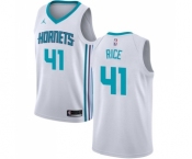 Youth Nike Jordan Charlotte Hornets #41 Glen Rice Swingman White NBA Jersey - Association Edition