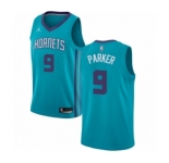 Youth Nike Jordan Charlotte Hornets #9 Tony Parker Swingman Teal NBA Jersey - Icon Edition