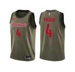 Men Nike Houston Rockets #4 PJ Tucker Green Salute to Service NBA Swingman Jersey