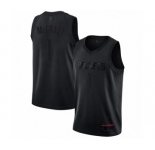 Men's Houston Rockets #1 Tracy McGrady Swingman Black MVP Basketball Jersey