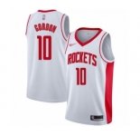 Men's Houston Rockets #10 Eric Gordon Swingman White Finished Basketball Jersey - Association Edition