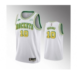 Men's Houston Rockets #10 Eric Gordon White Swingman Classic Edition Stitched Basketball Jersey
