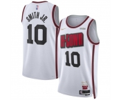 Men's Houston Rockets #10 Jabari Smith Jr. White 2024-25 City Edition Stitched Jersey