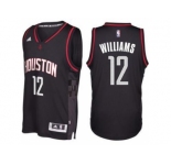 Men's Houston Rockets #12 Lou Williams adidas Black Swingman Space City Jersey