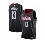 Men's Houston Rockets #13 James Harden Swingman Black Alternate Basketball Jersey Statement Edition