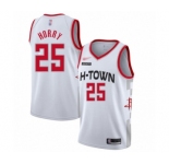 Men's Houston Rockets #25 Robert Horry Swingman White Basketball Jersey - 2019-20 City Edition