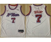 Men's Houston Rockets #7 Kevin Durant White 2024-25 Stitched Jersey