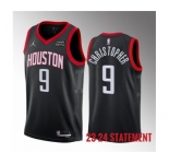 Men's Houston Rockets #9 Josh Christopher Black 2023 Statement Edition Stitched Basketball Jersey