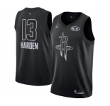 Men's Jordan Houston Rockets #13 James Harden Swingman Black 2018 All-Star Game Basketball Jersey