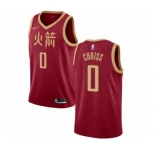 Men's Nike Houston Rockets #0 Marquese Chriss Authentic Red NBA Jersey - 2018-19 City Edition