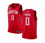 Men's Nike Houston Rockets #0 Marquese Chriss Red Swingman Jersey - Earned Edition