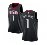 Men's Nike Houston Rockets #1 Michael Carter-Williams Authentic Black NBA Jersey Statement Edition