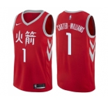 Men's Nike Houston Rockets #1 Michael Carter-Williams Authentic Red NBA Jersey - City Edition