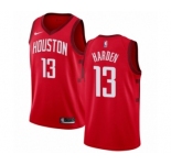 Men's Nike Houston Rockets #13 James Harden Red Swingman Jersey - Earned Edition