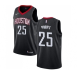 Men's Nike Houston Rockets #25 Robert Horry Swingman Black Alternate NBA Jersey Statement Edition