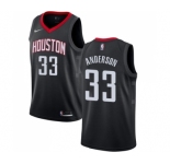 Men's Nike Houston Rockets #33 Ryan Anderson Swingman Black Alternate NBA Jersey Statement Edition