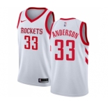 Men's Nike Houston Rockets #33 Ryan Anderson Swingman White Home NBA Jersey - Association Edition