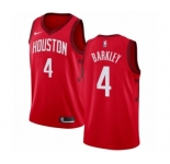 Men's Nike Houston Rockets #4 Charles Barkley Red Swingman Jersey - Earned Edition