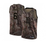 Men's Nike Houston Rockets #6 Tyler Ennis Swingman Camo Realtree Collection NBA Jersey