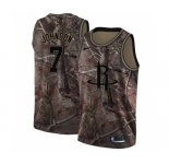 Men's Nike Houston Rockets #7 Joe Johnson Swingman Camo Realtree Collection NBA Jersey