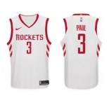 Nike NBA Houston Rockets #3 Chris Paul Jersey 2017-18 New Season White Jersey