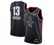 Women's Jordan Houston Rockets #13 James Harden Swingman Black 2019 All-Star Game Basketball Jersey