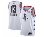 Women's Jordan Houston Rockets #13 James Harden Swingman White 2019 All-Star Game Basketball Jersey