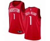 Women's Nike Houston Rockets #1 Michael Carter-Williams Red Swingman Jersey - Earned Edition