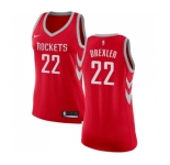 Women's Nike Houston Rockets #22 Clyde Drexler Swingman Red Road NBA Jersey - Icon Edition