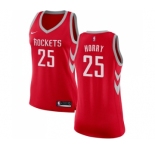 Women's Nike Houston Rockets #25 Robert Horry Swingman Red Road NBA Jersey - Icon Edition