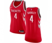 Women's Nike Houston Rockets #4 Charles Barkley Swingman Red Road NBA Jersey - Icon Edition