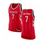 Women's Nike Houston Rockets #7 Carmelo Anthony Authentic Red NBA Jersey - Icon Edition