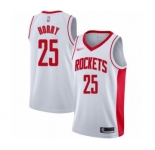 Youth Houston Rockets #25 Robert Horry Swingman White Finished Basketball Jersey - Association Edition